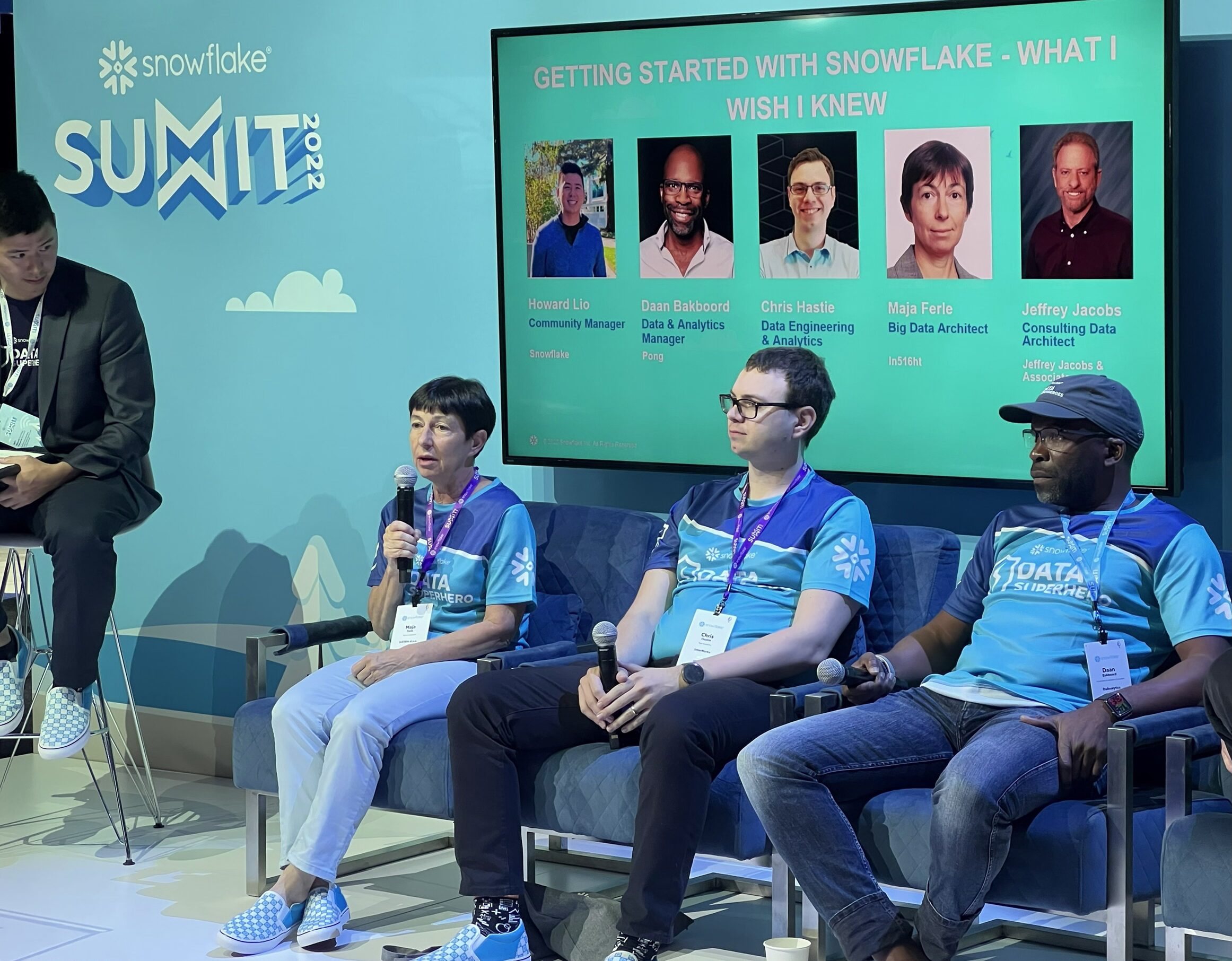 Maja Ferle on a panel at Snowflake Summit